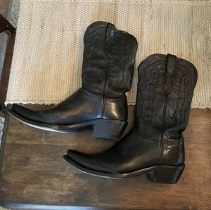 Lucchese Women's Grace Embossed Square Toe Boots